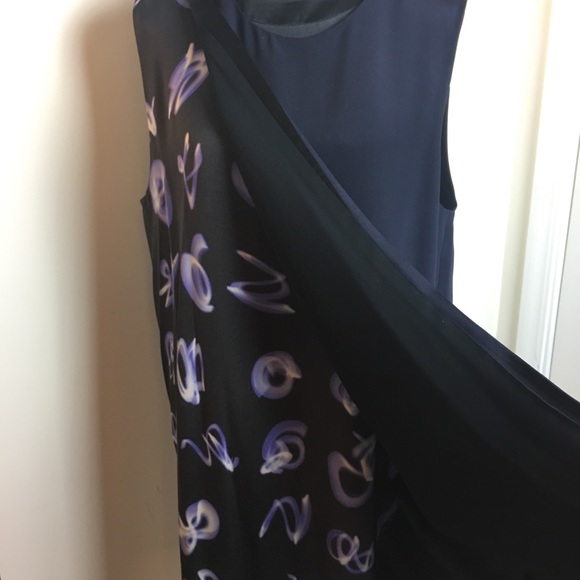 3.1 PHILLIP LIM silk abstract shift layered dress 8 - Picture 4 of 7